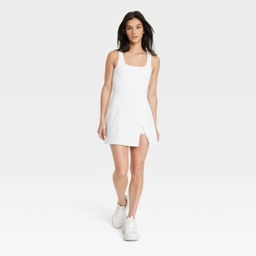 3/$25 Target Women's Side-Slit Active Dress - All in Motion White sz XS